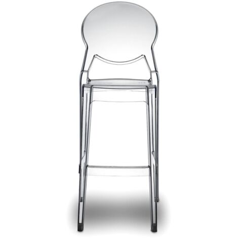Tabouret design, Tabouret de bar IGLOO BARSTOOL 65 cm Transparent en Plastique, Scab design