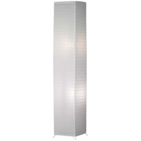 Lampadaire en papier blanc 130 cm – Douille E27 – Classe de protection IP20 – Alimentation 220V à 240V – Design moderne pour intérieur – Eglo (1/5)