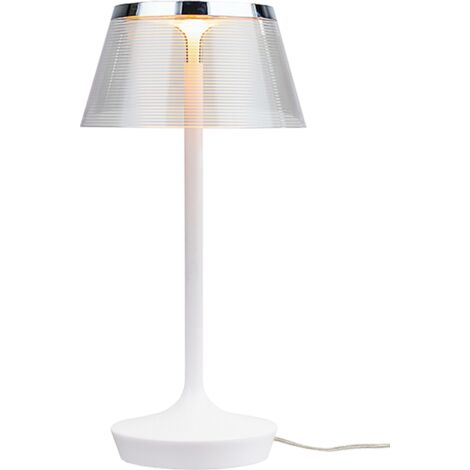 Lampe design, Lampe de table - la petite lampe Blanc en Metal, Aluminor (1/3)