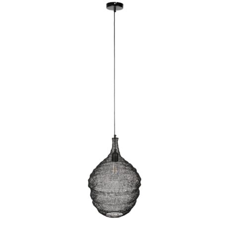 Suspension, Lampe de plafond Lena Boite a design Noir en Metal, BOITE A DESIGN