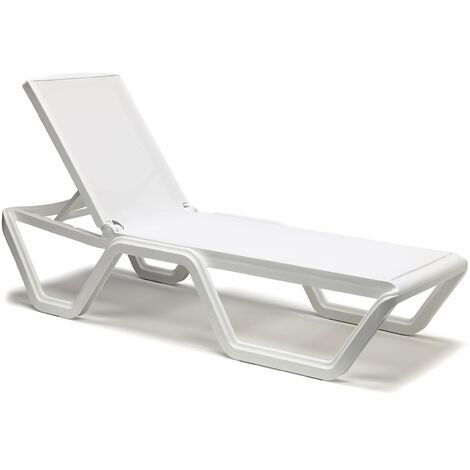 Bain de soleil, Bain de soleil sur roulettes VELA blanc Blanc en Plastique, Scab design (1/5)