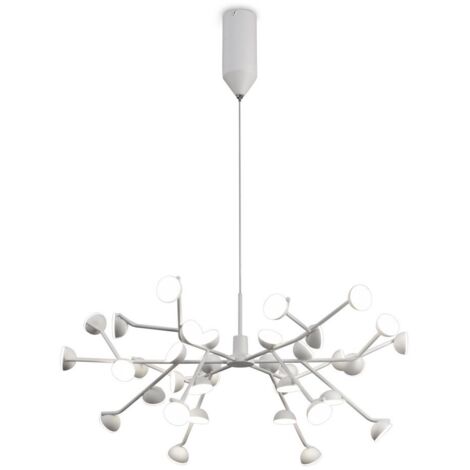 Suspension, Grande suspension ADN Blanc en Metal, MANTRA (1/5)
