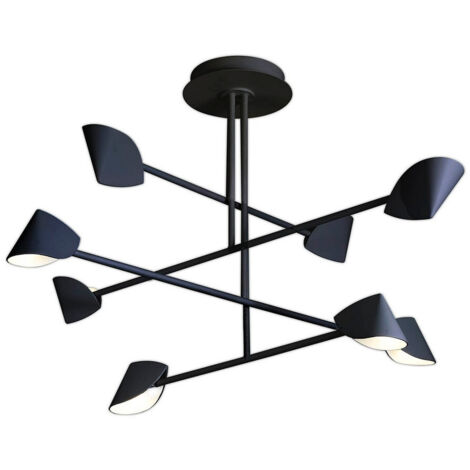 Plafonnier design, Plafonnier design Capuccina - Mantra Noir en Metal, MANTRA (1/5)