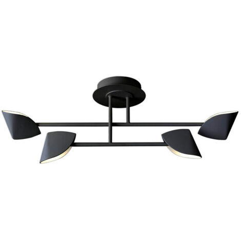Plafonnier design, Plafonnier design Capuccina 4L - Mantra Noir en Metal, MANTRA (1/5)