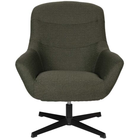 Fauteuil design, Fauteuil lounge Yuki Blanc en Fabric, BOITE A DESIGN (1/5)