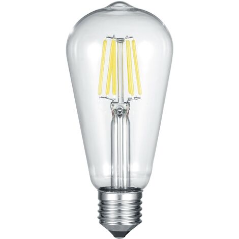 Ampoule, Ampoule longue LED E27 Déco filament 600 lm 6W en Verre, TRIO (1/2)