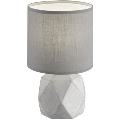 Lampe design, Lampe à poser design Pike Gris en Béton, TRIO (1/7)