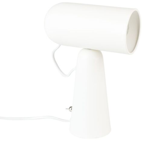 Lampe design, Lampe de table Nico Blanc en Metal, BOITE A DESIGN (1/6)