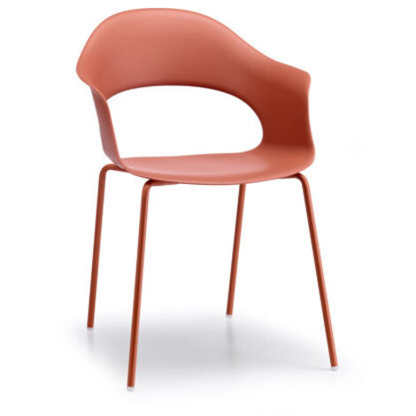 Chaise design, Chaise Lady B intérieur extérieur par Scab design Rouge en Technopolymère, Scab design (1/3)
