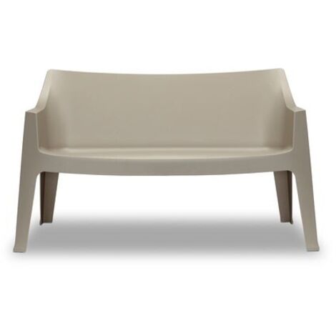 Banquette de jardin empilable en technopolymère recyclé – Hauteur d'assise 45 cm – Charge maximale 250 kg – Pour intérieur et extérieur – Scab Design (1/2)