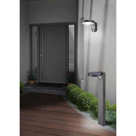 Luminaires de jardin, Potelet de jardin moderne métal Posadas Anthracite en Metal, TRIO