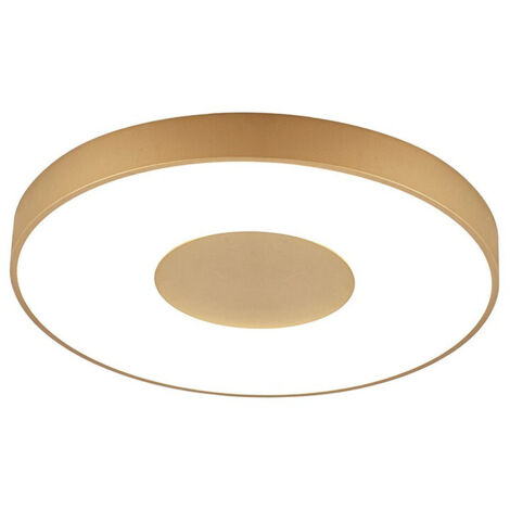 Plafonnier design, Lampe de plafond Coin LED Or en Plastique, MANTRA (1/5)