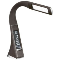 Lampe design, Lampe de bureau Gilda Marron en Metal, Aluminor