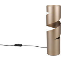 Lampe design, Lampe de table cylindrique 35 cm Stream Marron en Metal, TRIO