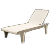 Bain de soleil, Bain de soleil Tahiti taupe ajustable Taupe en Plastique, Scab design