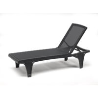 Bain de soleil, Bain de soleil Tahiti anthracite ajustable Anthracite en Plastique, Scab design