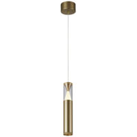 Suspension, Suspension SPARK LED cylindrique 7W Laiton en Aluminium, MANTRA
