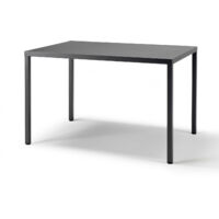 Table de jardin, Table de jardin métal 4 places Summer Anthracite en Metal, Scab design