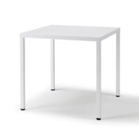 Table de jardin, Table de jardin métal 2 places Summer Blanc en Metal, Scab design