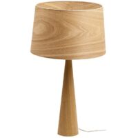 Lampe design, Lampe à poser Totem LT en bois naturel Bois en Wood, Aluminor