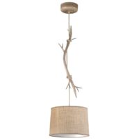 Suspension, Suspension 1 lampe Sabina Marron en Metal, MANTRA