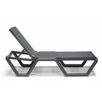 Bain de soleil, Bain de soleil sur roulettes VELA gris Gris en Plastique, Scab design