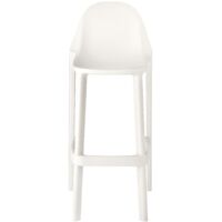 Tabouret design, Tabouret de bar Piu Blanc en Plastique, Scab design
