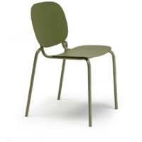 Chaise de jardin, Lot deux Chaises outdoor Sisi Vert en Metal, Scab design