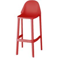 Tabouret design, Tabouret de bar Piu Rouge en Plastique, Scab design