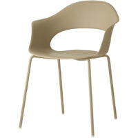 Chaise design, Chaise Lady B intérieur extérieur par Scab design Beige en Technopolymère, Scab design