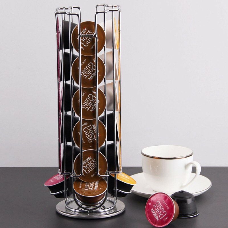 Cajón de almacenamiento de cápsulas de café dolce gusto, soporte para cápsulas  Nespresso, estante porta cápsulas