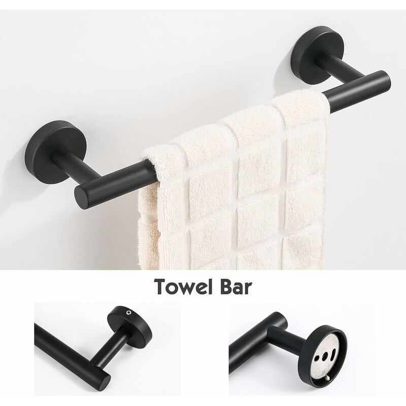 Toallero de acero inoxidable, accesorios de baño, multifunción, 3 capas,  15.748 in