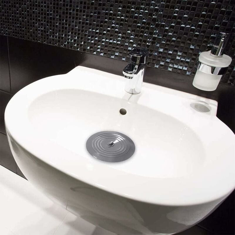 RHAFAYRE Tapón de drenaje de silicona para bañera de 6 pulgadas para  cocina, baño y lavandería (