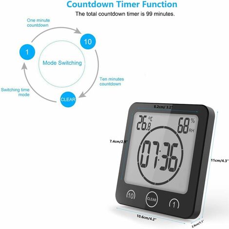 Reloj de Pared y Sobremesa Digital Tactil Timemark
