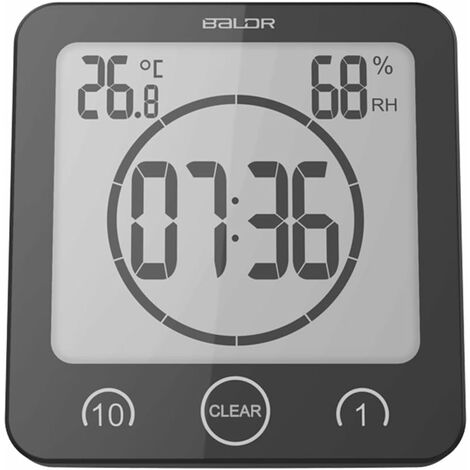 Mini reloj Digital de temperatura y humedad, reloj de mesa portátil,  termómetro, higrómetro, 12/24H, funciona con batería, LED - AliExpress