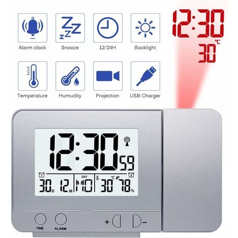Reloj Digital Despertador Temp Con Luz Led A Pila Sin Gtia –   -Importador y Distribuidor –