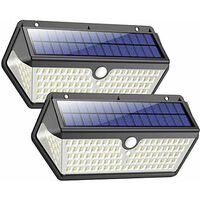Luz solar para exteriores【Potente paquete de 4 versiones