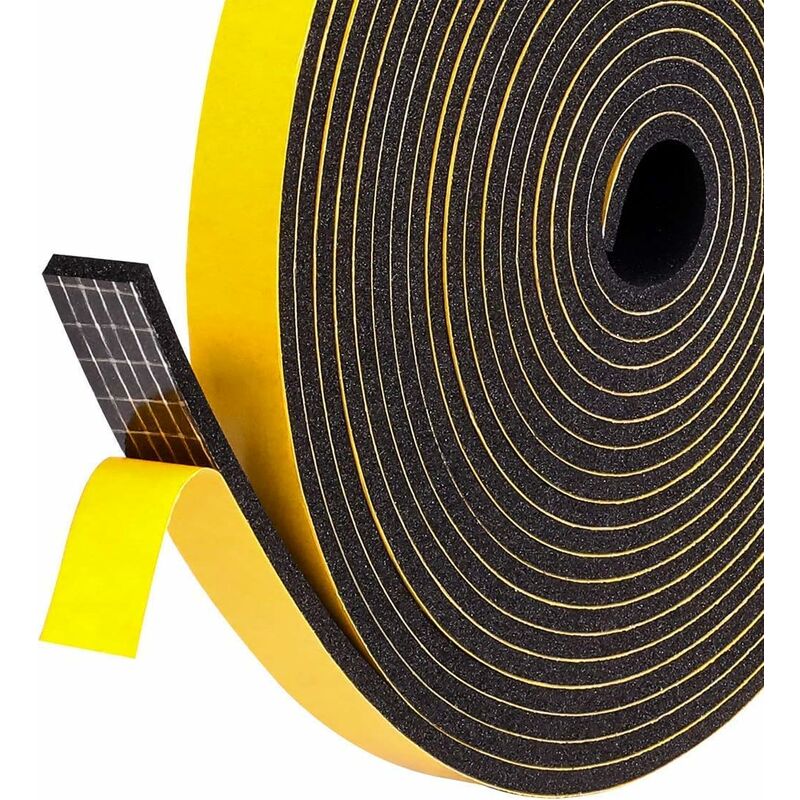 RHAFAYRE Door Window Adhesive Seal 2 Rolls 6mm x 1.5mm x