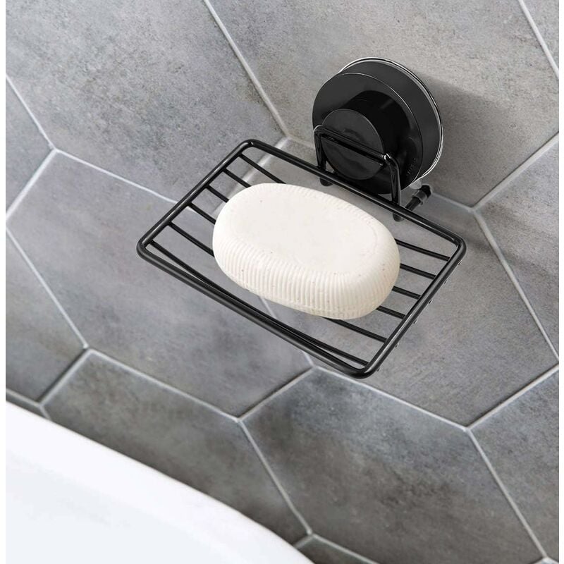 1 Piece Rubber Soap Dish No Drilling Self-Draining Soap Disc For Bathroom  Soap Saver Shower