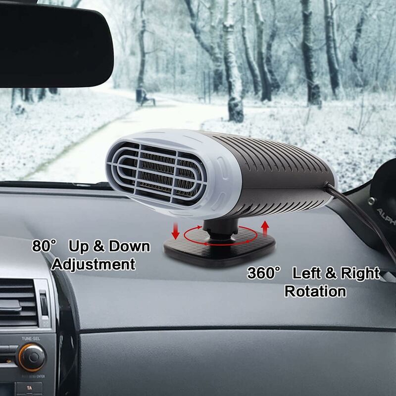 Car Heater 12V 150W Windshield Defogger Defroster 360° Auto Window Defroster*