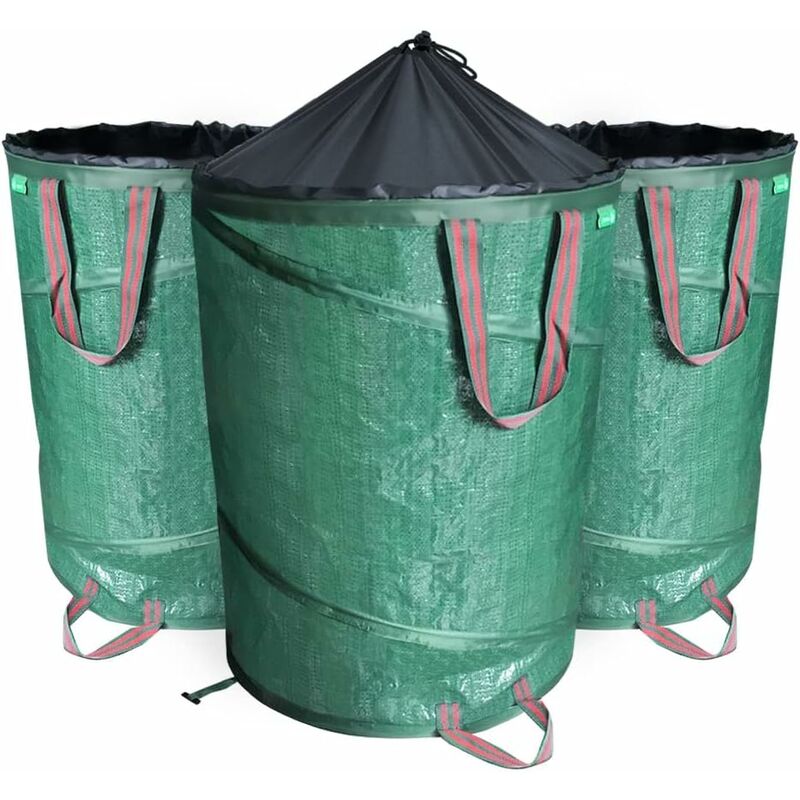 2Pack 26 79 132 Gallon Reusable Garden Waste Bags Waterproof Leaf