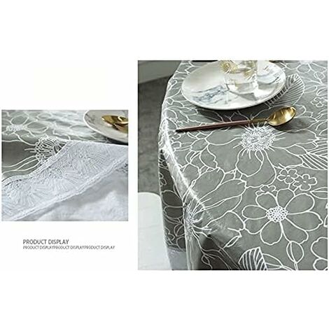 Nappe Ronde Ajustée Imperméable - Bord élastique, Polyester - Pour Tables Rondes 114-127 Cm (taille M)