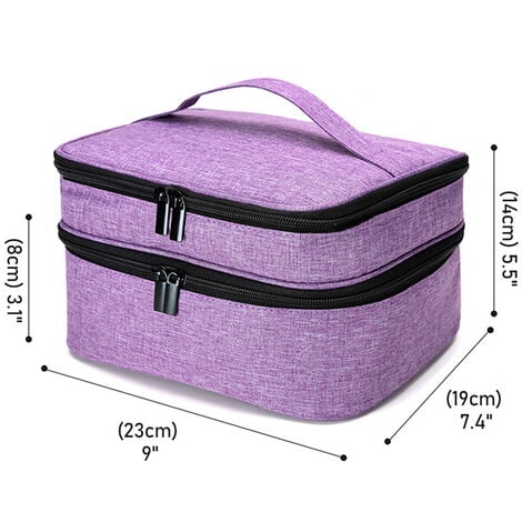 30/42 Bottles Nail Polish Organizer Case Double-layer Storage Bag for Nail  Polis Manicure Set