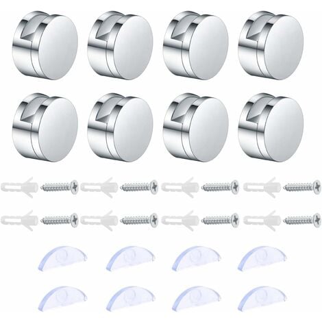 RHAFAYRE Sets Bathroom Glass Clamp, Mirror Fixing Brackets, Zinc Alloy ...