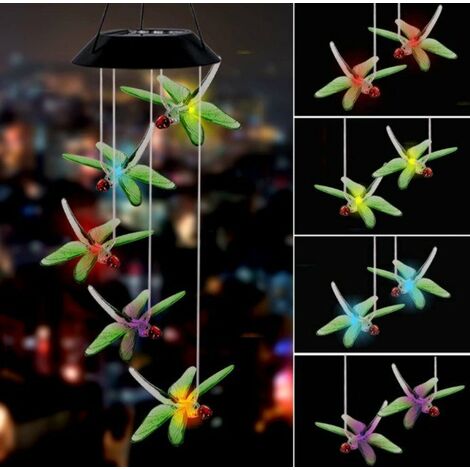 2pcs Wind Chimes Hummingbird Dragonfly Hanging Pendant With Aluminum Tubes  For Garden Patio Yard Decoration - AliExpress