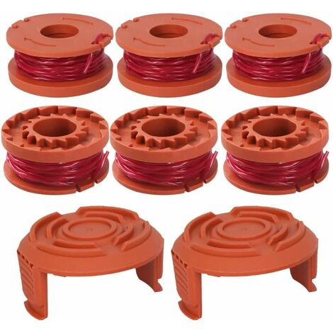 RHAFAYRE Lawn Mower Replacement Spool Auto Feed Spool 6 Rolls