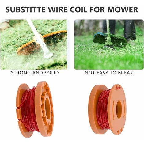 RHAFAYRE 6+2 Pack Nylon Replacement Spools for Ac14rl3a Ryobi Lawn