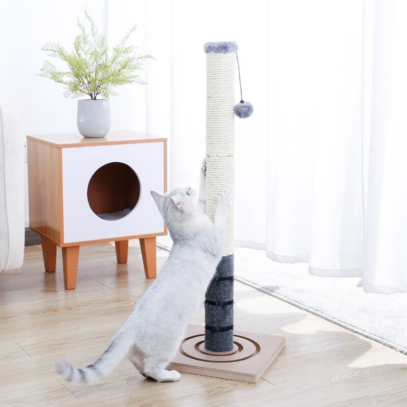 Poste de rascado de juguete para mascotas, torre de escalada para gatos, hamaca multicapa, casa para gatos, muebles para rascar, percha de madera maciza para gatos, AMT0032dGY