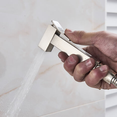 Kit de ducha higiénico para la limpieza del inodoro modelo cuadrado Tecom  KITIDROS