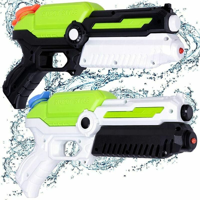 Juguetes de pistola de agua, juguete de agua de verano de gran capacidad de 8 a 12 metros de largo alcance, juego de pistola de agua de piscina de playa en el patio trasero, regalo para juguetes de piscina de playa de verano al aire libre para niños, gran capacidad para niños de 3 a 8 años de edad, niños y niñas (uno